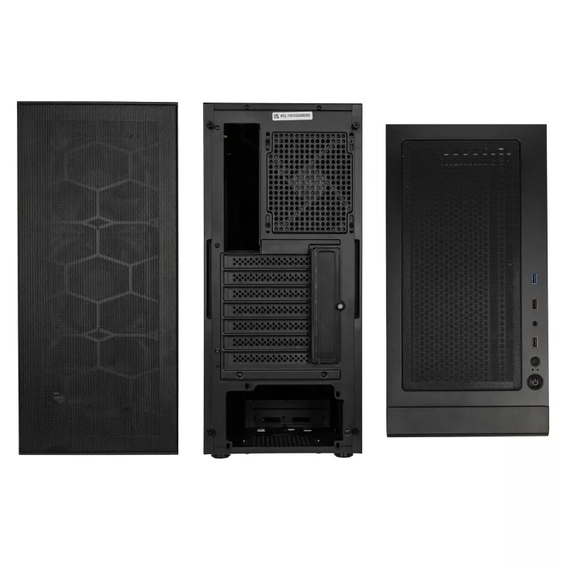 Kolink Observatory HF Mesh PWM Midi-Tower - preto