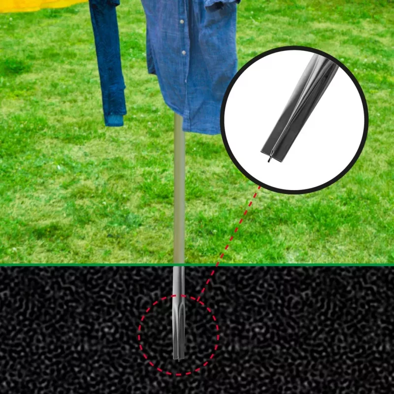 Estendal de roupa de jardim PROMIS SU200 CAPRI de quatro braços
