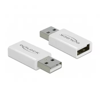 Adaptador USB 2.0 DeLOCK 66530 Type-A macho para fêmea bloqueador de dados
