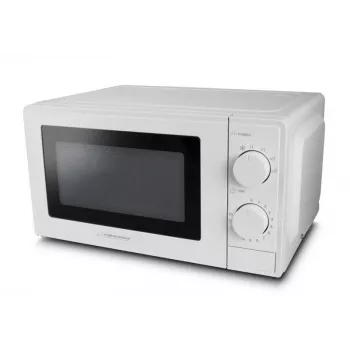 Micro-ondas simples ESPERANZA ESTOFADO — 700 W, 20 l, 5 níveis de potência, prato giratório de 24,5 cm, branco