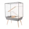 Gaiola Zolux Neo Cozy para grandes roedores H80, cinzento