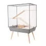 Gaiola Zolux Neo Cozy para grandes roedores H80, cinzento