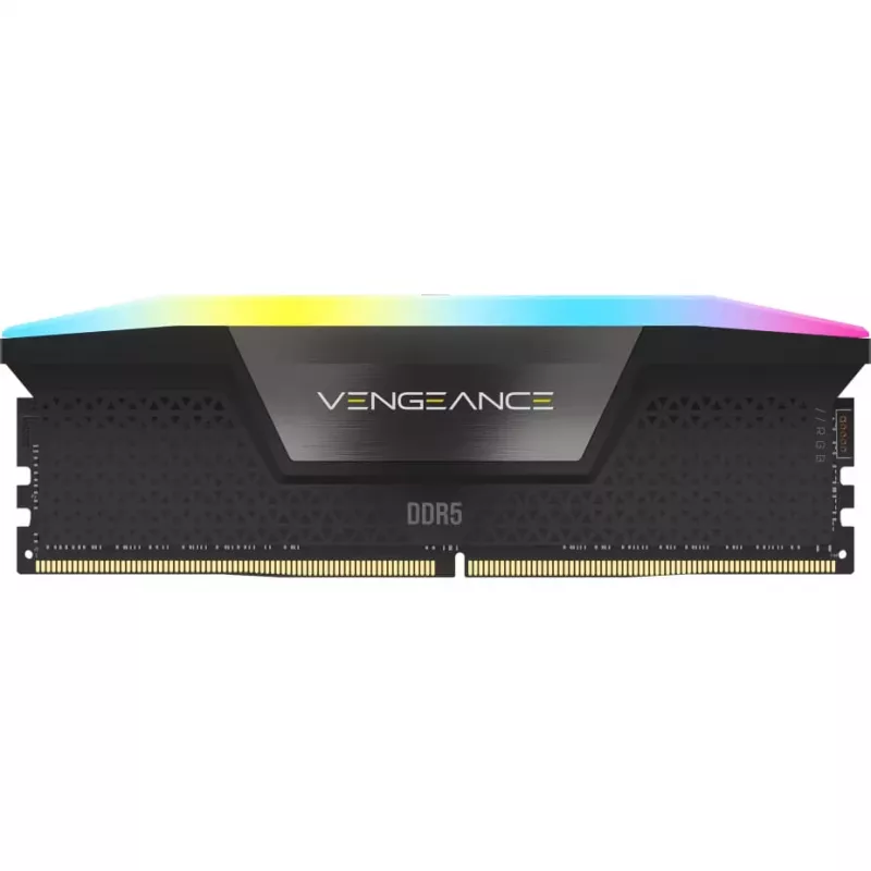 Corsair VENGEANCE RGB DDR5 5200MHz 32GB (1x32GB) Intel XMP AMD EXPO - cinzento - 32 GB - DDR5