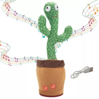 Cato dançante de brincar Extralink Toys, brinquedo cantante para crianças LED USB