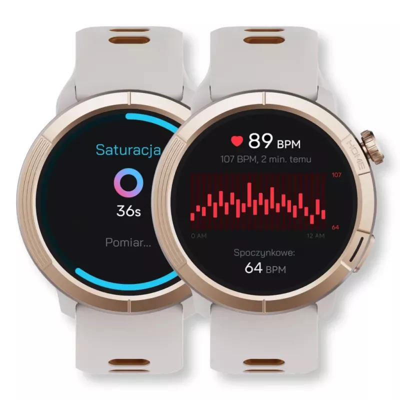 Smartwatch Stelio STSWA102GT Activ Pro GPS 46 mm titânio dourado – GPS, caixa de 46 mm, acabamento em titânio