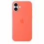 iPhone 16 Plus capa de silicone com MagSafe - mandarina
