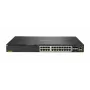 Hewlett Packard Enterprise HPE Aruba 6300M - Switch - L3 - gerido - 24 x 1/2,5/5/10GBase-T + 4 x 1 Gigabit / 10 Gigabit / 25 Gigabit / 50 Gigabit SFP56 (Uplink / Stacking) - Frente