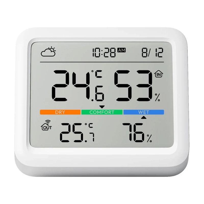 SwitchBot Meter Pro branco LCD pilha 0 sensor de temperatura e humidade