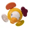 Pato sensorial interativo de peluche Ascato 122946 — textura macia, design colorido