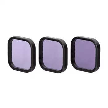 Conjunto Telesin com 3 filtros ND para GoPro Hero 13 Black — ND8, ND16, ND32