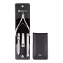 ZWILLING 97438-004-0 conjunto de manicura de 4 peças em estojo de couro preto