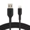CABO USB BELKIN PVC USB-A - LIGHTNING, 1M, PRETO