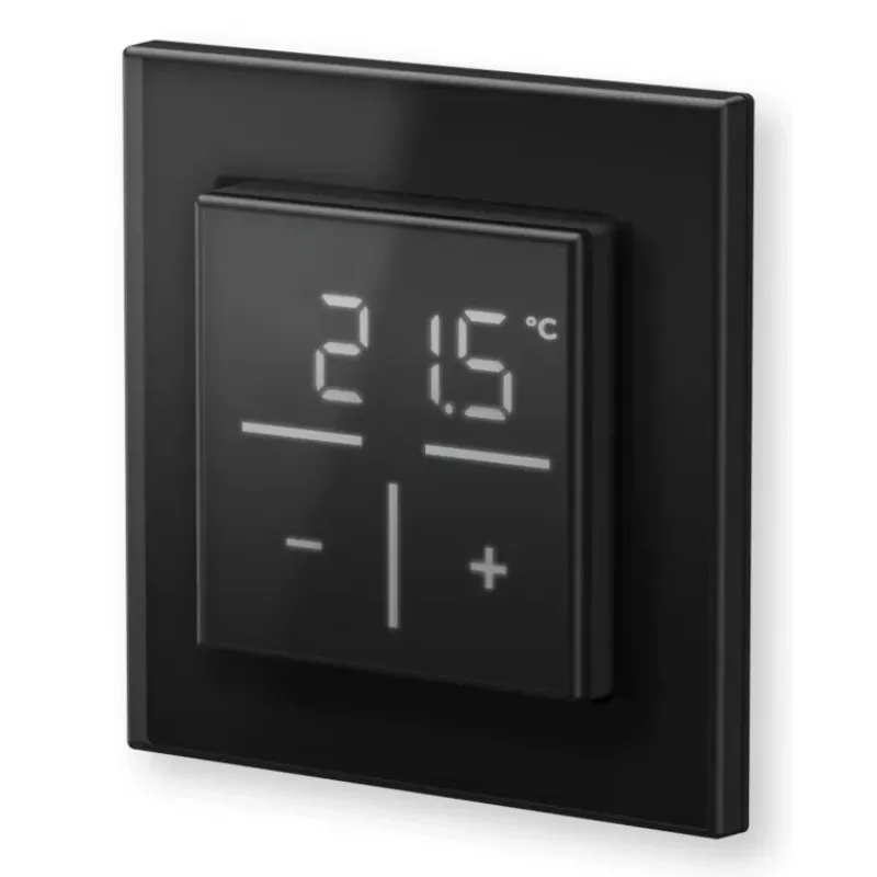 Termóstato de parede em vidro Homematic IP 161570A0 — digital, preto, 230 V, IP20
