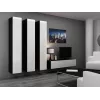 Cama conjunto de armários de sala VIGO 14 preto/branco brilhante
