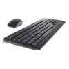 DELL teclado e rato - KM3322W - Ucraniano (QWERTY), Tamanho completo (100 %), Sem fios, RF Wireless, QWERTY, Preto, rato incluído