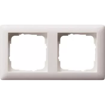 Placa de parede GIRA Standard 55 branca — termoplástico, design sem parafusos, 80,7 × 151,8 mm, 11,4 mm de espessura