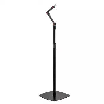 Suporte de microfone MACLEAN MC-337 ajustável em altura 626–1694 mm, capacidade de carga 1 kg