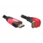 Cabo HDMI DeLOCK 3 m HDMI Type-A standard preto vermelho