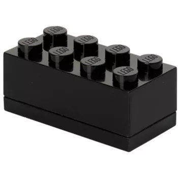 Caixa de arrumação room copenhagen LEGO Mini Box 8 (preto) — organizador compacto para peças pequenas