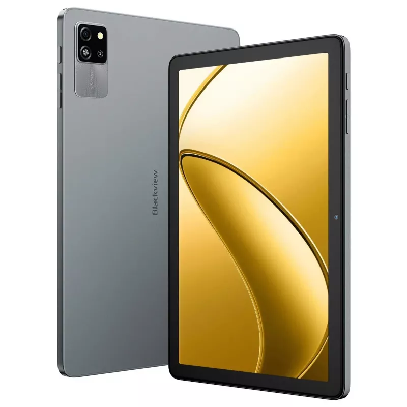 Blackview Tab 60 WiFi tablet, 10,1 polegadas (25,6 cm) HD+ IPS, Allwinner A523, 4GB RAM, 128GB, Wi-Fi 6, Bluetooth 5.2, 5100 mAh, Android 15, cinzento (Volcano Grey)
