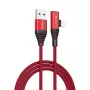 Cabo USB 2-em-1 de carregamento/dados Devia Strom Series 1,2 m — vermelho