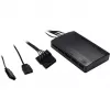 Inter-Tech Argus RS-06 conjunto de ventoinhas RGB, 3x 120 mm (120x120x25), RF, preto/branco