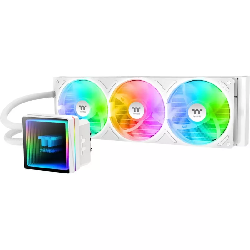 Refrigeração líquida CPU All-in-One THERMALTAKE TH360 V3 ARGB Sync Snow Edition (3x120mm, ARGB, AIO)