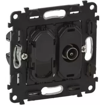 Tomada de parede TV Legrand 753055 RJ45 Cat6 UTP — tomada de rede de uma porta, não blindada Cat6
