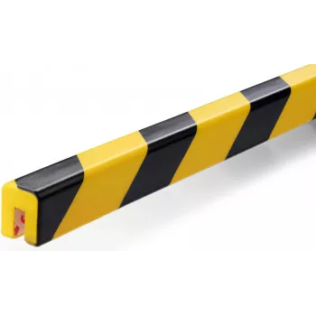 Durable 1127130, poliuretano (PU), preto, amarelo, plano, 1000 mm, 25 mm, 1,71 kg