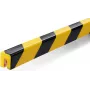 Durable 1127130, poliuretano (PU), preto, amarelo, plano, 1000 mm, 25 mm, 1,71 kg