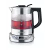 Chaleira elétrica SEVERIN 1 L 2200 W vidro e aço inoxidável, 5 definições de temperatura, indicador LED