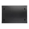 EXTRALINK LITE 6U 530X400 Armário de rack de parede preto com prateleira