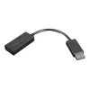 Lenovo 4X90R61023 adaptador de DisplayPort para HDMI 2.0b, DP macho – HDMI fêmea, 22,5 cm, 4K, preto
