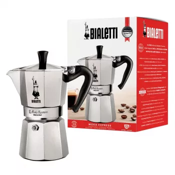 Cafeteira Moka Bialetti Moka Express 0,775 L alumínio, preto