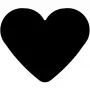 Punção decorativa WEDO Heart Shape cinzento laranja