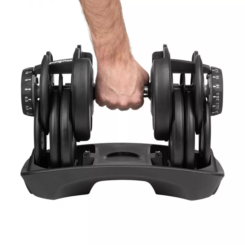 Haltere de ferro fundido ajustável Rebel RBA-2303 — até 24 kg, preto, peça única