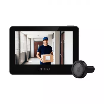 Óculo de porta digital IMOU VD1-5M0S — 5 MP CMOS, ângulo de visão 125°, ecrã 10,9 cm (4,3 polegadas), cartão SD, Wi‑Fi