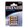 Pilha MAXELL alcalina LR-03 AAA pack de 4 pilhas descartáveis