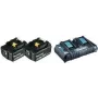 Makita DC18RD – Carregador + bateria 2x – Li-Ion – 5 Ah – 90 Wh – para Makita DHR263Z, DHR263ZJ, DHR264Z, DHR264ZJ, DUH651Z, DUR364LZ (197629-2)
