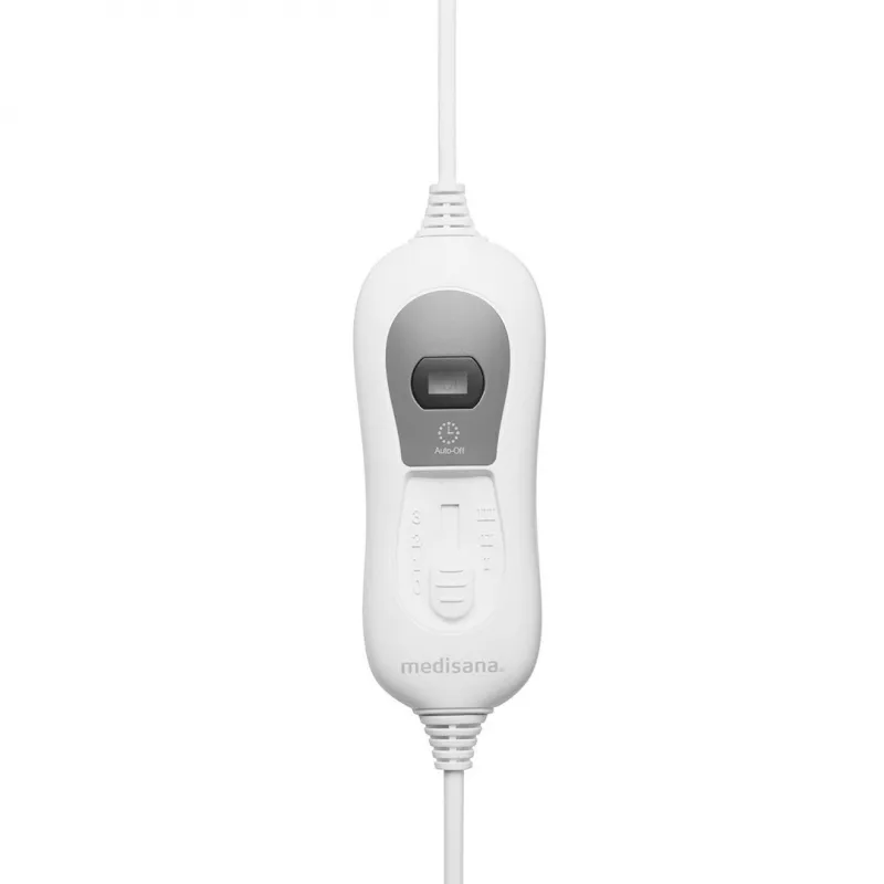 Cobertor elétrico Medisana HU 666 — individual, 1500×800 mm, 3 níveis de aquecimento, cabo amovível, lavável