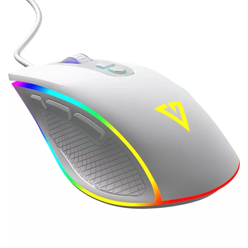 Rato ótico com fio MODECOM Volcano Veles (branco) — modelo M-MC-VELES-200