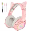 Headset Onikuma K9 Rosa RGB headset gaming