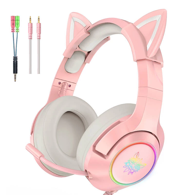Headset Onikuma K9 Rosa RGB headset gaming