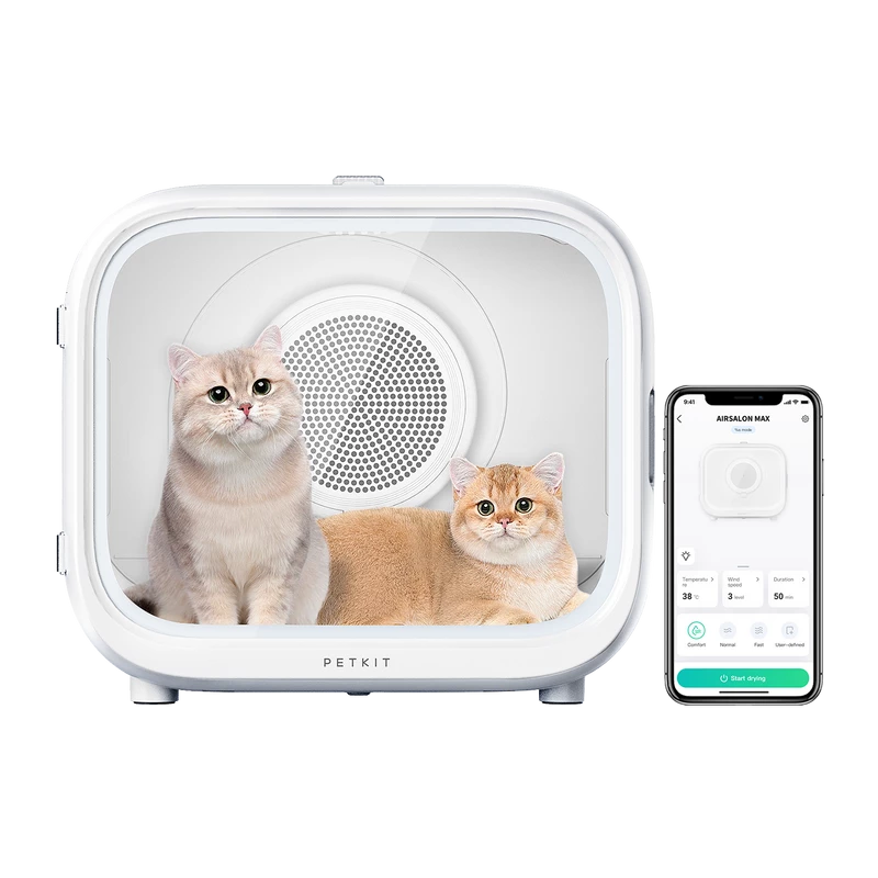 PETKIT AirSalon Max Pro secador inteligente para gatos, branco, modelo PD10 Max