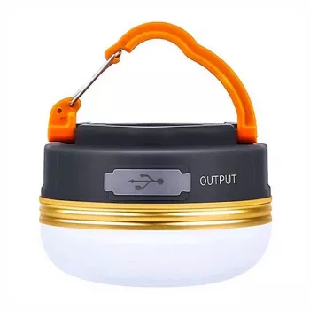 Lanterna de campismo Superfire T60 2,5 W com bateria recarregável de 1000 mAh