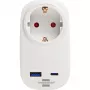 Adaptador de ficha tipo F Brennenstuhl 1508210010 conector reto