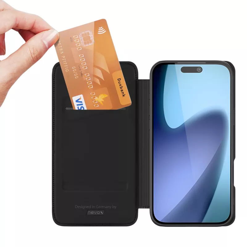 nevox Vario Series Bookcase iPhone 17 preto – capa (2514)