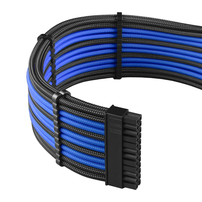 Kit de cabos CableMod C-Series PRO ModMesh para Corsair AXi/HXi/RM (etiqueta amarela) - preto/azul