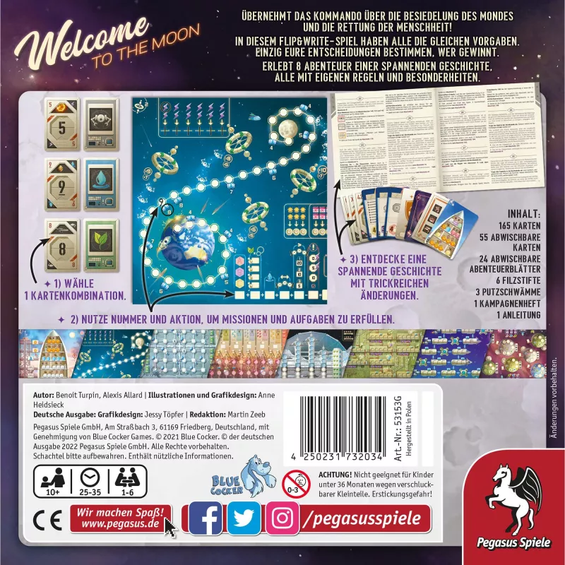 Welcome to the Moon, Jogo de tabuleiro