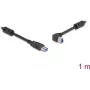 Cabo USB DeLOCK Type-A macho para Type-B macho 90° para a esquerda angular 1 m